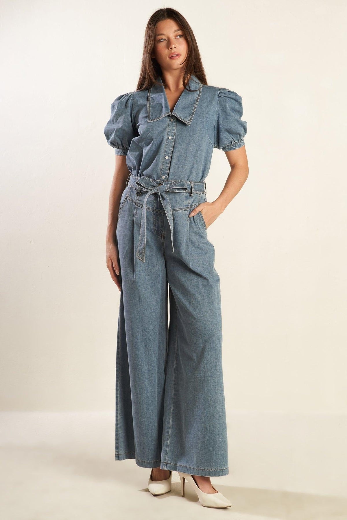 Eternal Sunshine Chambray Denim Top