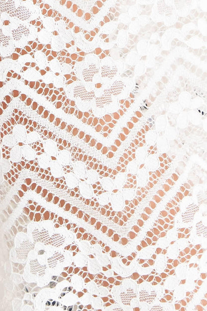 Cloud Romance Woven Lace Top