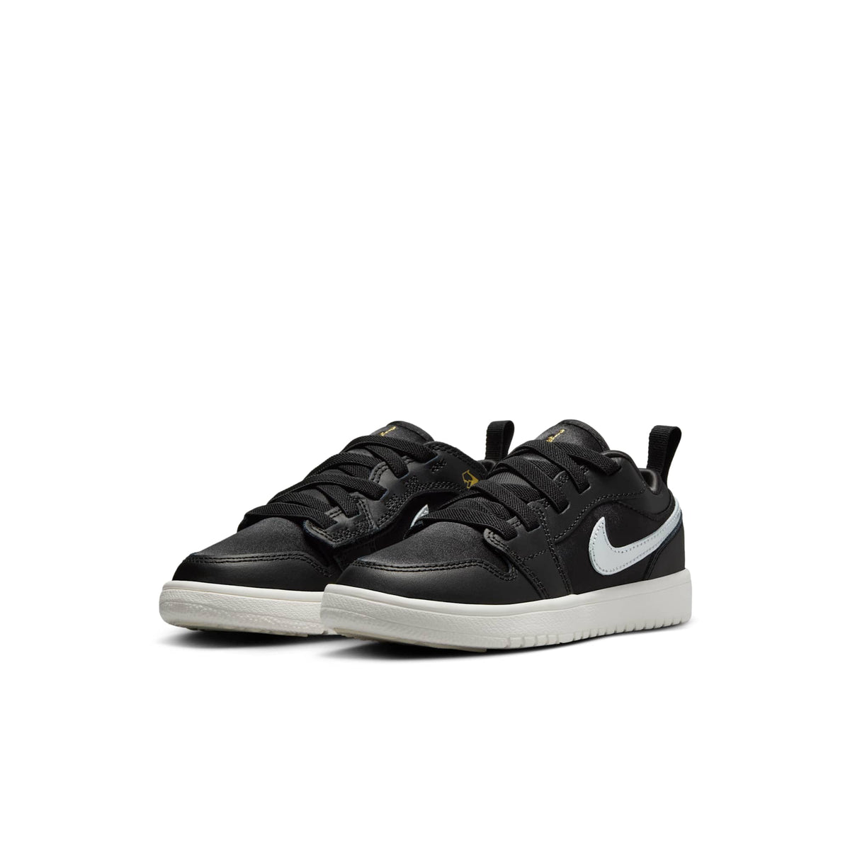 Air Jordan Preschool Retro 1 Low Alt Se 'Black Silver Sail Gold Ps' Sneakers