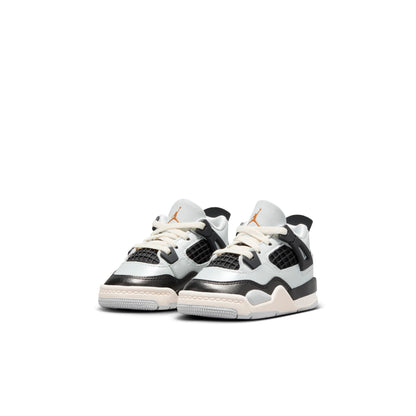 Air Jordan Toddlers Retro 4 'Platinum Gold Td' Sneakers