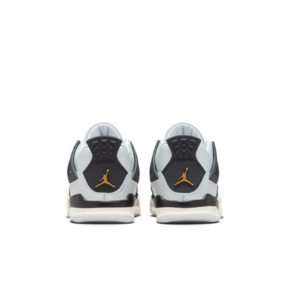 Air Jordan Toddlers Retro 4 'Platinum Gold Td' Sneakers