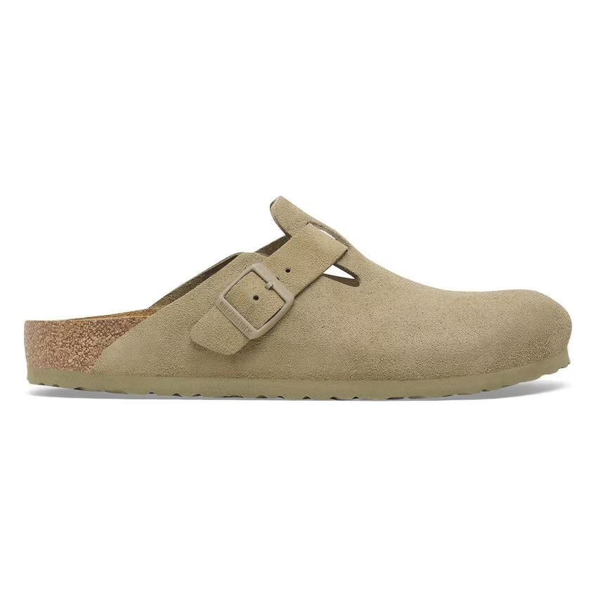 Birkenstock Boston Suede Leather Clogs