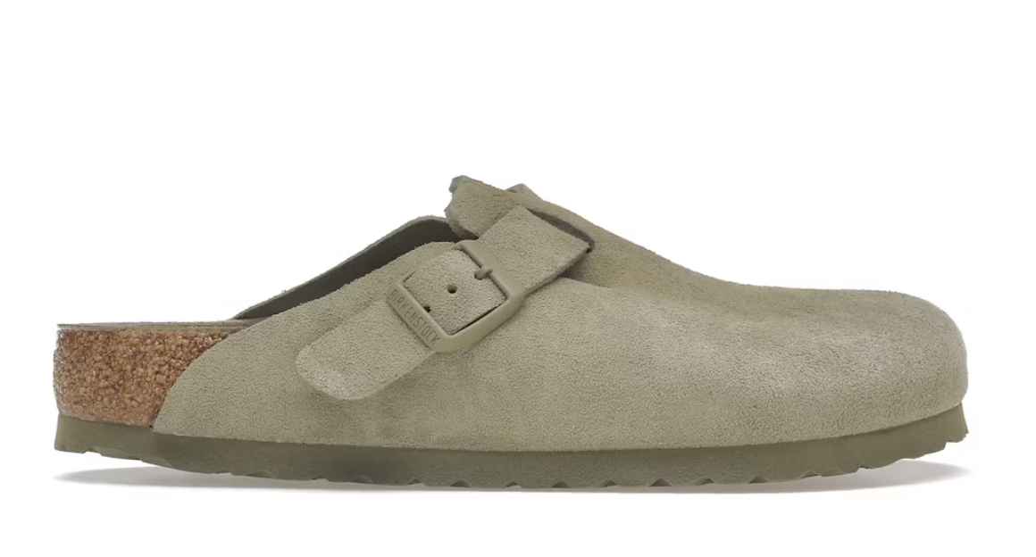 Birkenstock Boston Soft Footbed Suede Leather Clogs