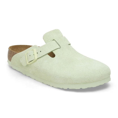 Birkenstock Boston Soft Footbed Suede Leather Clogs