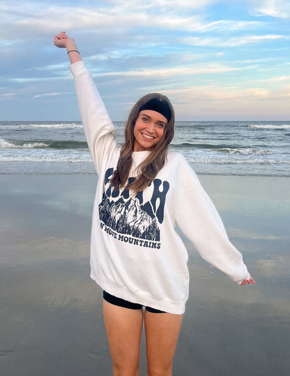 Elevated Faith Faith Can Move Mountains Unisex Crewneck