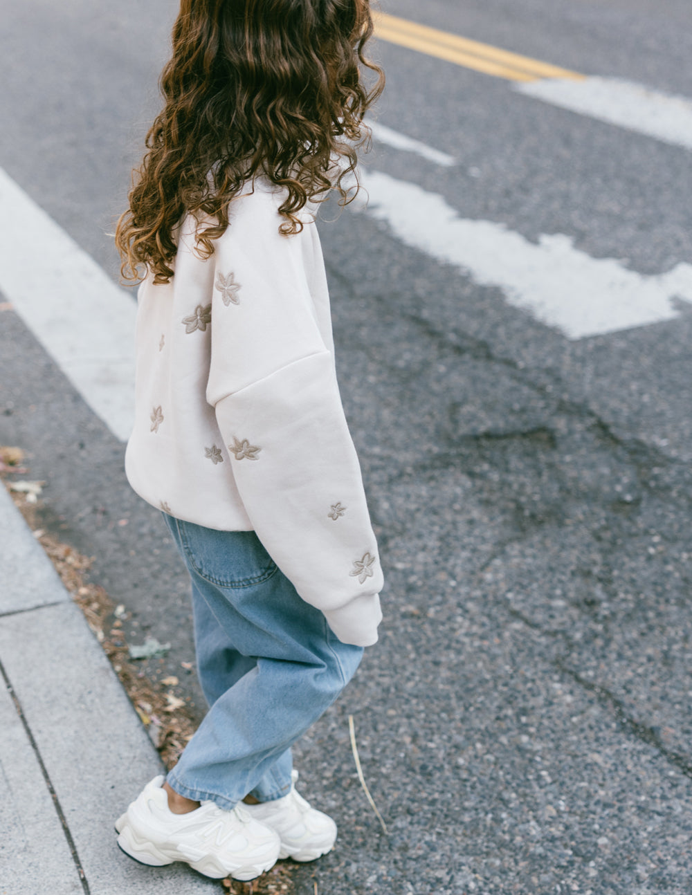 Elevated Faith Floral Kids Half-Zip