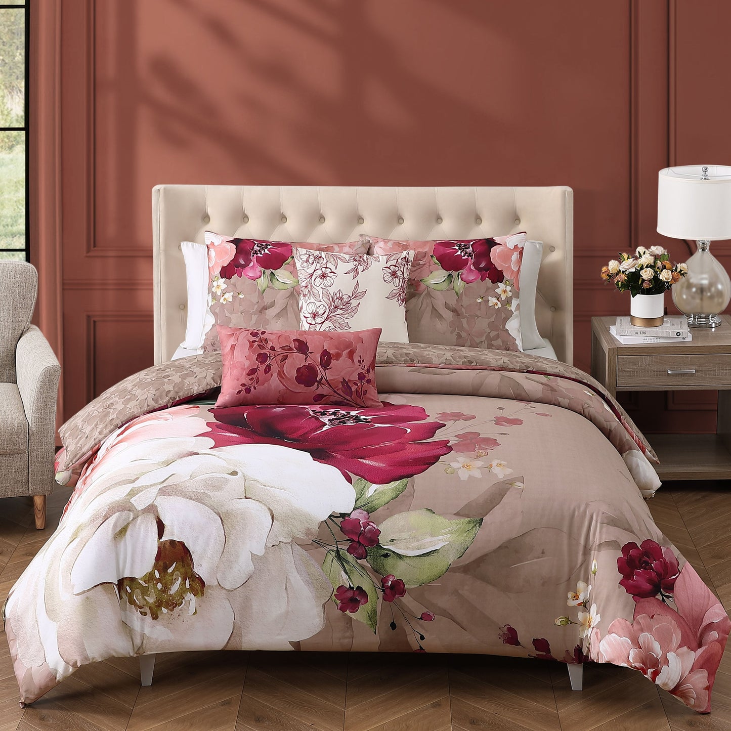 Bebejan Florence 5 Piece Reversible Comforter Set