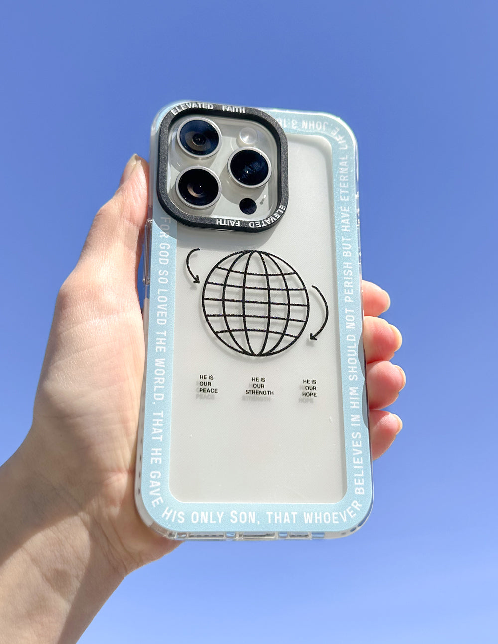 Elevated Faith For God So Loved the World Phone Case