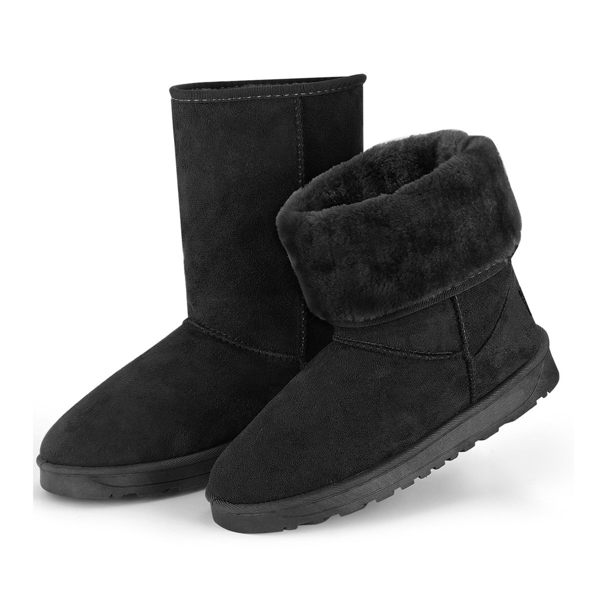 Fresh Fab Finds Women's Faux Suede Mid-Calf Boots