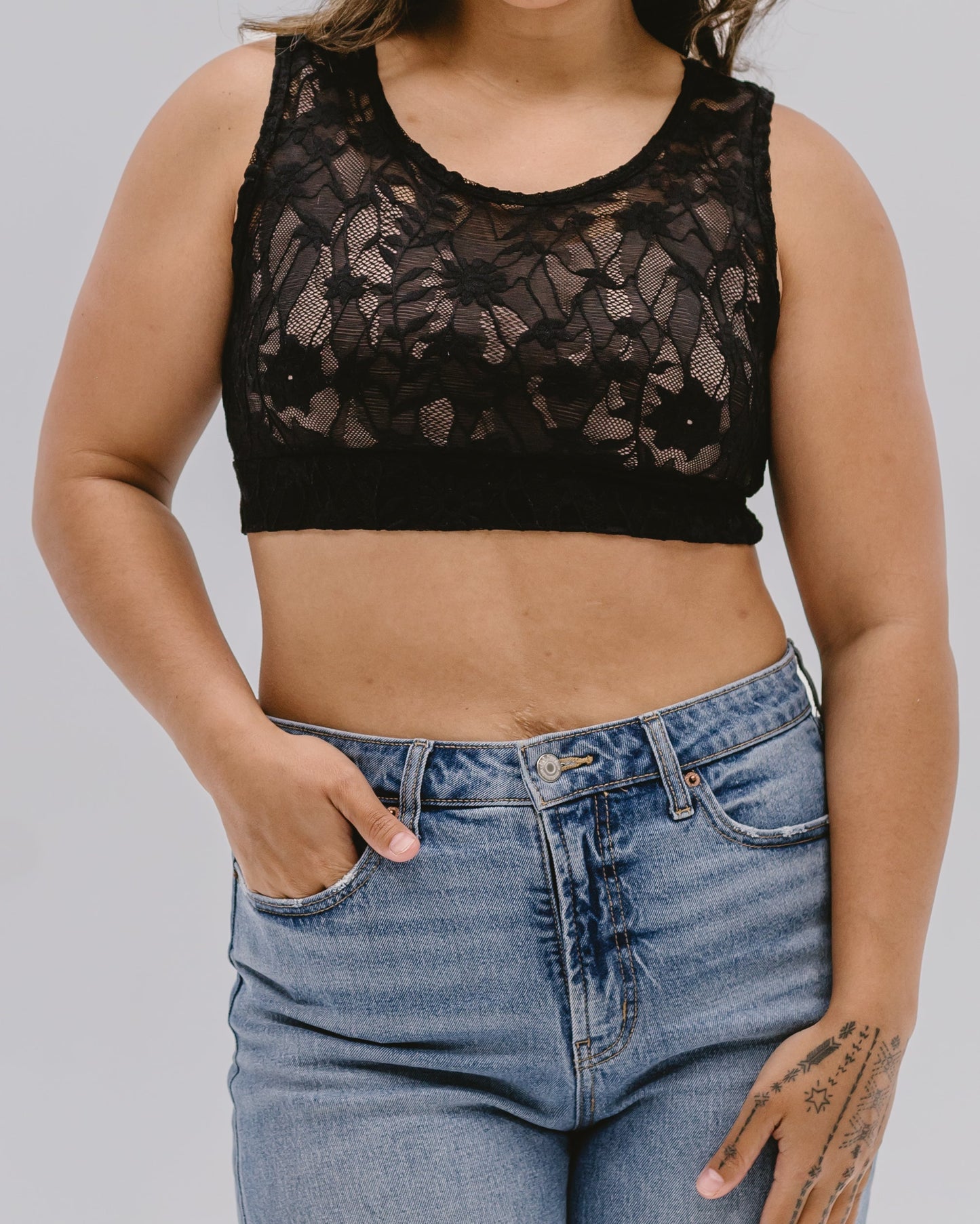 Full Lace Tank Halftee