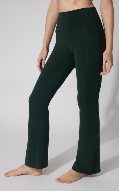 90 Degree by Reflex Polarlux Tribeca Elastic Free Full Length Side Pocket Flare Leg Pant