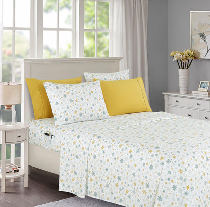 Elegant Comfort 6-Piece Christmas & Holiday Sheet Set - Soft as a Hotel Premium Quality