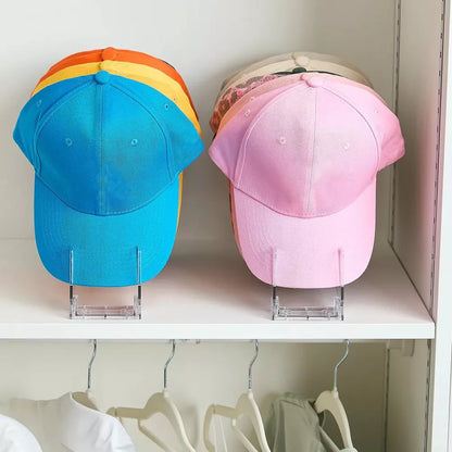 2-Pack Hat Organizer Stand for Up to 14 Baseball Caps – Freestanding Cap Storage Rack & Display Holder