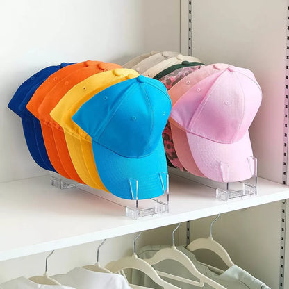 2-Pack Hat Organizer Stand for Up to 14 Baseball Caps – Freestanding Cap Storage Rack & Display Holder