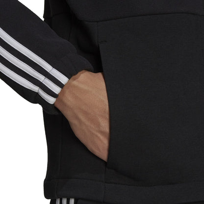 adidas Men's Essentials Polar Fleece Giant Logo Full-Zip Hoodie