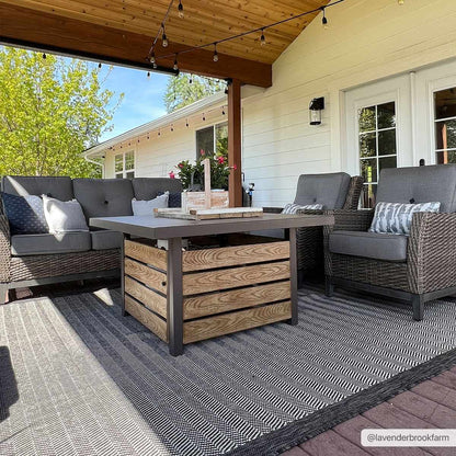 Genet Gray Outdoor Area Rug
