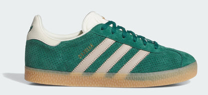 adidas Grade School Gazelle 'Wonder Beige Collegiate Green Gs' Sneakers