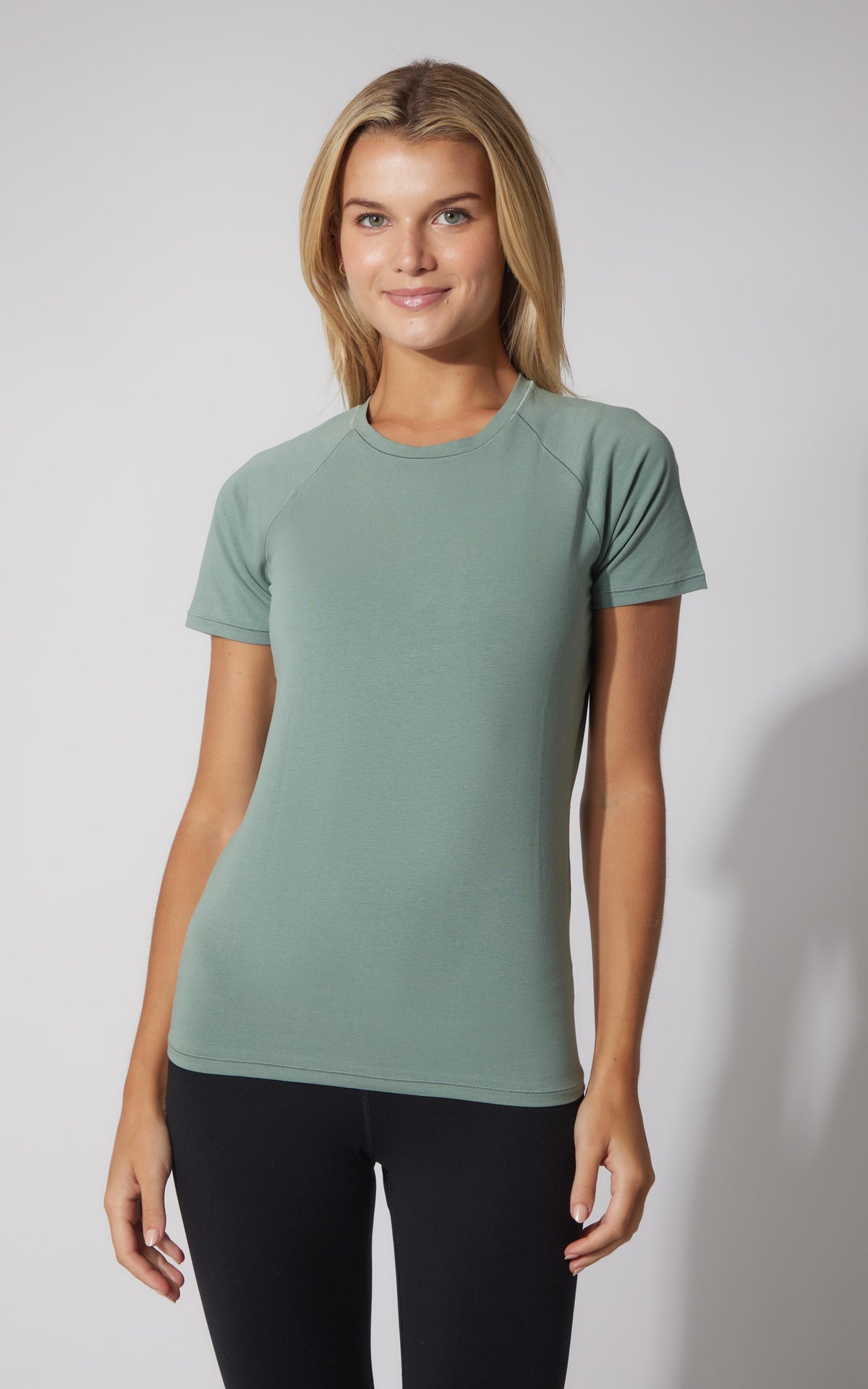 90 Degree by Reflex 2 PK Vintage Cotton Crew Neck Short Sleeve Top