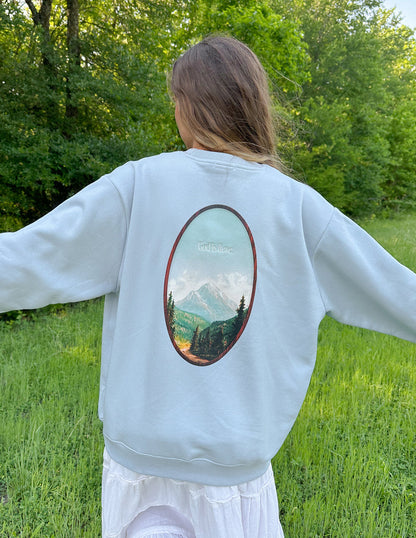 Elevated Faith God Is Here Unisex Crewneck