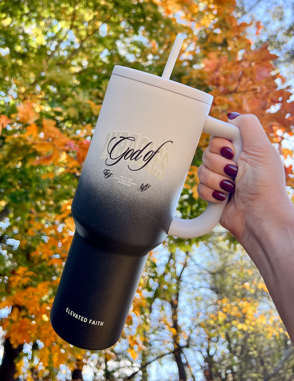 Elevated Faith God of Miracles 40 oz Ascend Tumbler