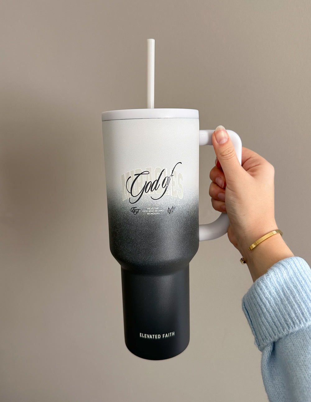 Elevated Faith God of Miracles 40 oz Ascend Tumbler