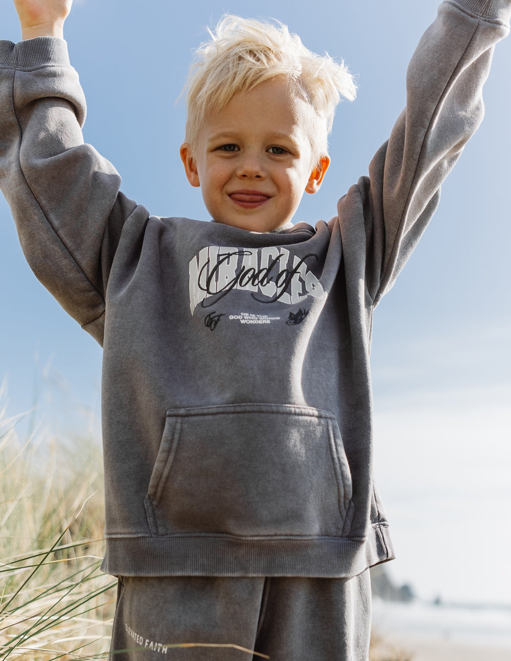 Elevated Faith God of Miracles Kids Hoodie