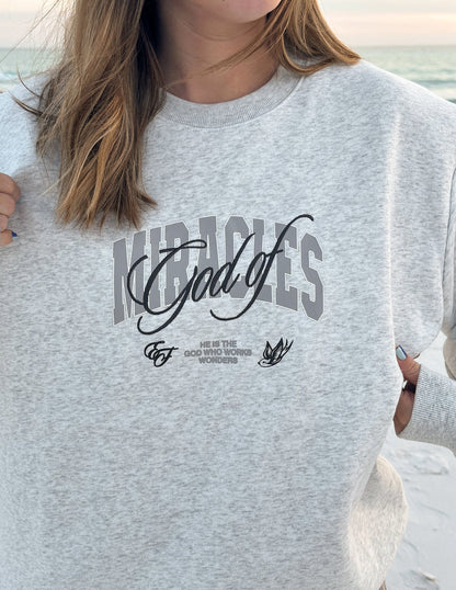 Elevated Faith God of Miracles Unisex Crewneck