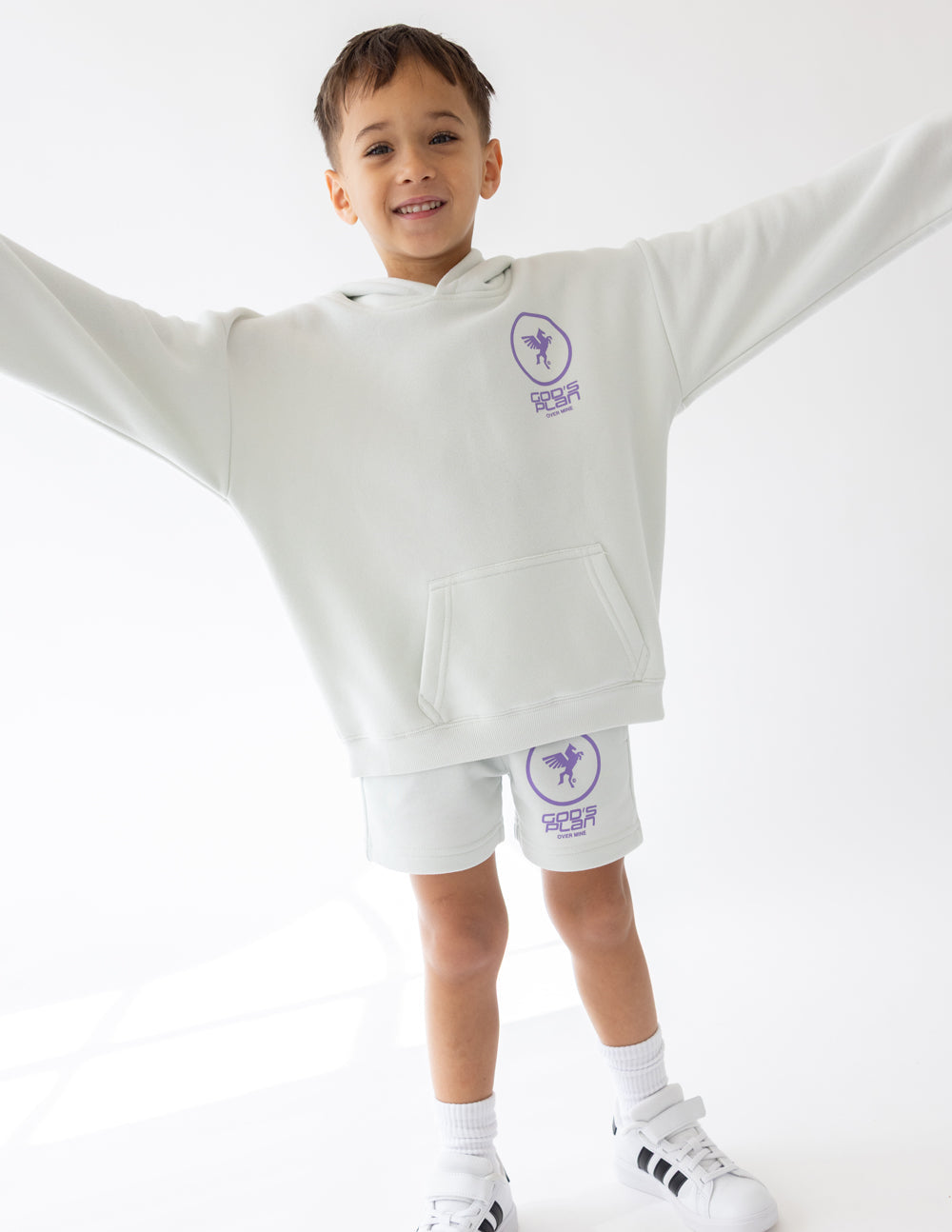 Elevated Faith God's Plan Racing Kids Hoodie