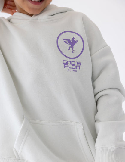 Elevated Faith God's Plan Racing Kids Hoodie