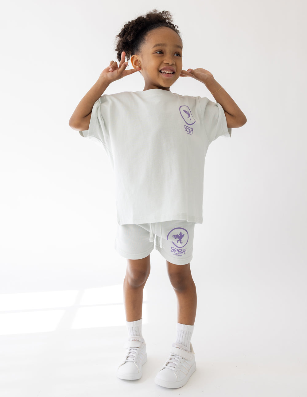 Elevated Faith God's Plan Racing Kids Short