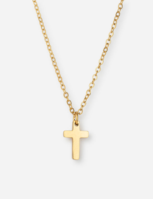 Elevated Faith Gold Cross Necklace