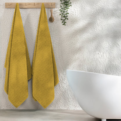 Elegant Comfort 2-Pack Premium Turkish Cotton Braided Bath Towel Set, 27 x 54 inch