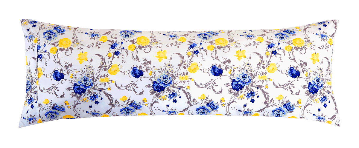 Elegant Comfort Floral and Stripe Pattern Pillowcases