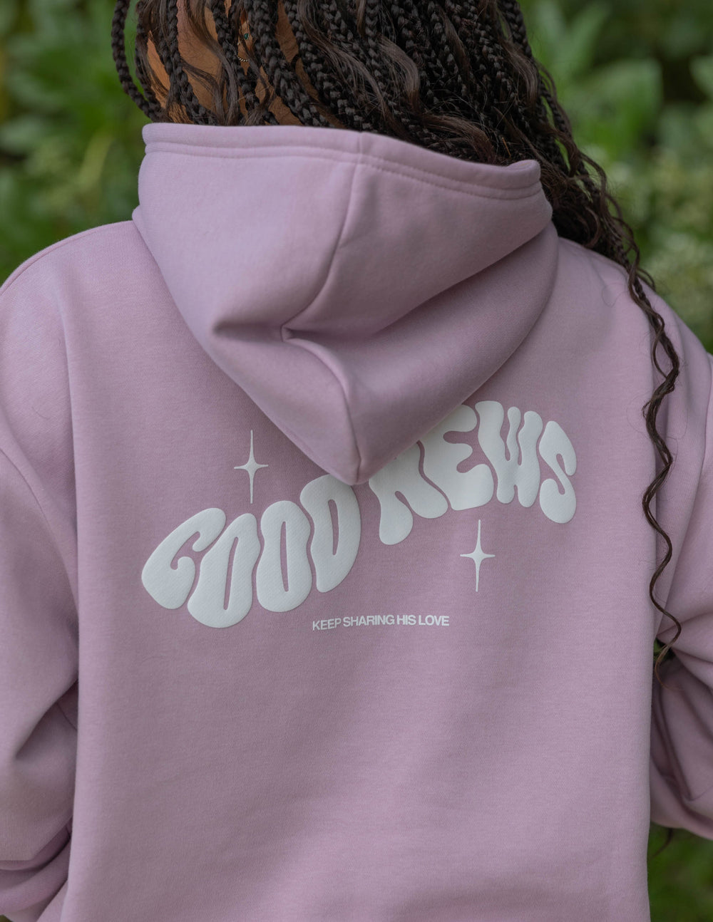 Elevated Faith Good News Pink Unisex Hoodie