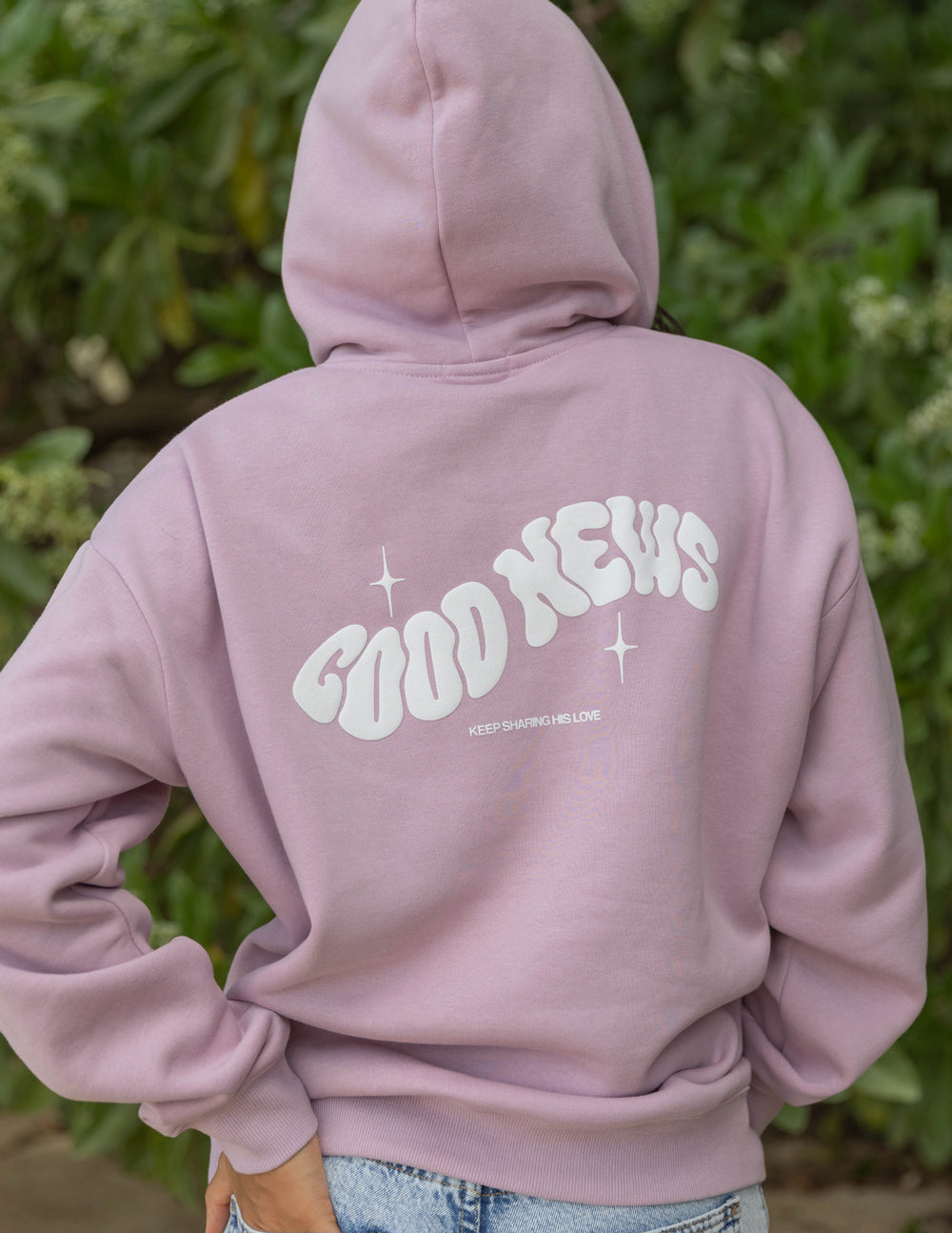 Elevated Faith Good News Pink Unisex Hoodie
