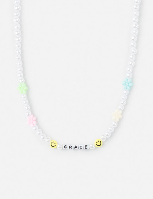 Elevated Faith Grace Letter Necklace