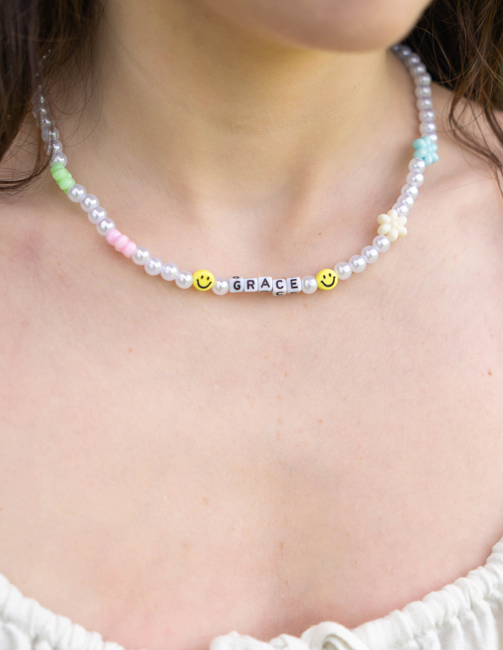 Elevated Faith Grace Letter Necklace