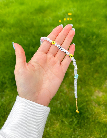 Elevated Faith Grace Letter Necklace