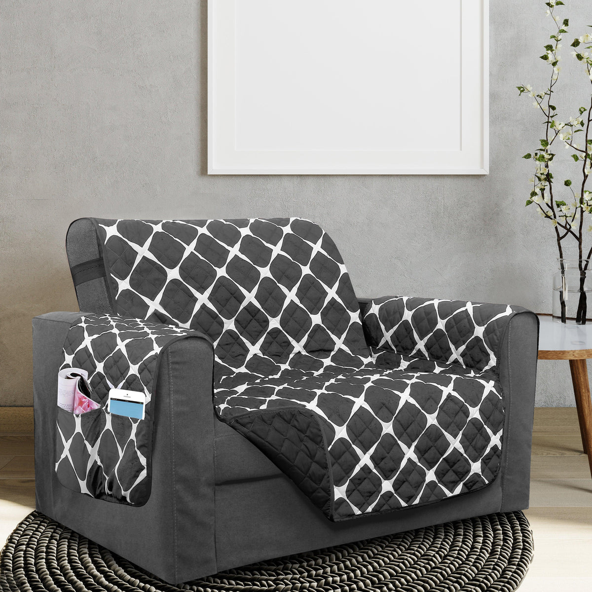 Elegant Comfort Bloomingdale Design Reversible Smart Furniture Protectors