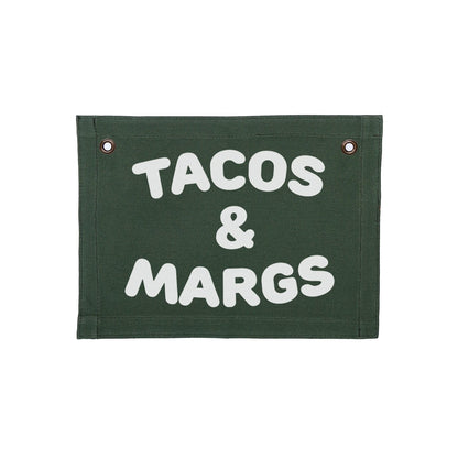Frankie Jean Tacos & Margs Small Canvas Flag