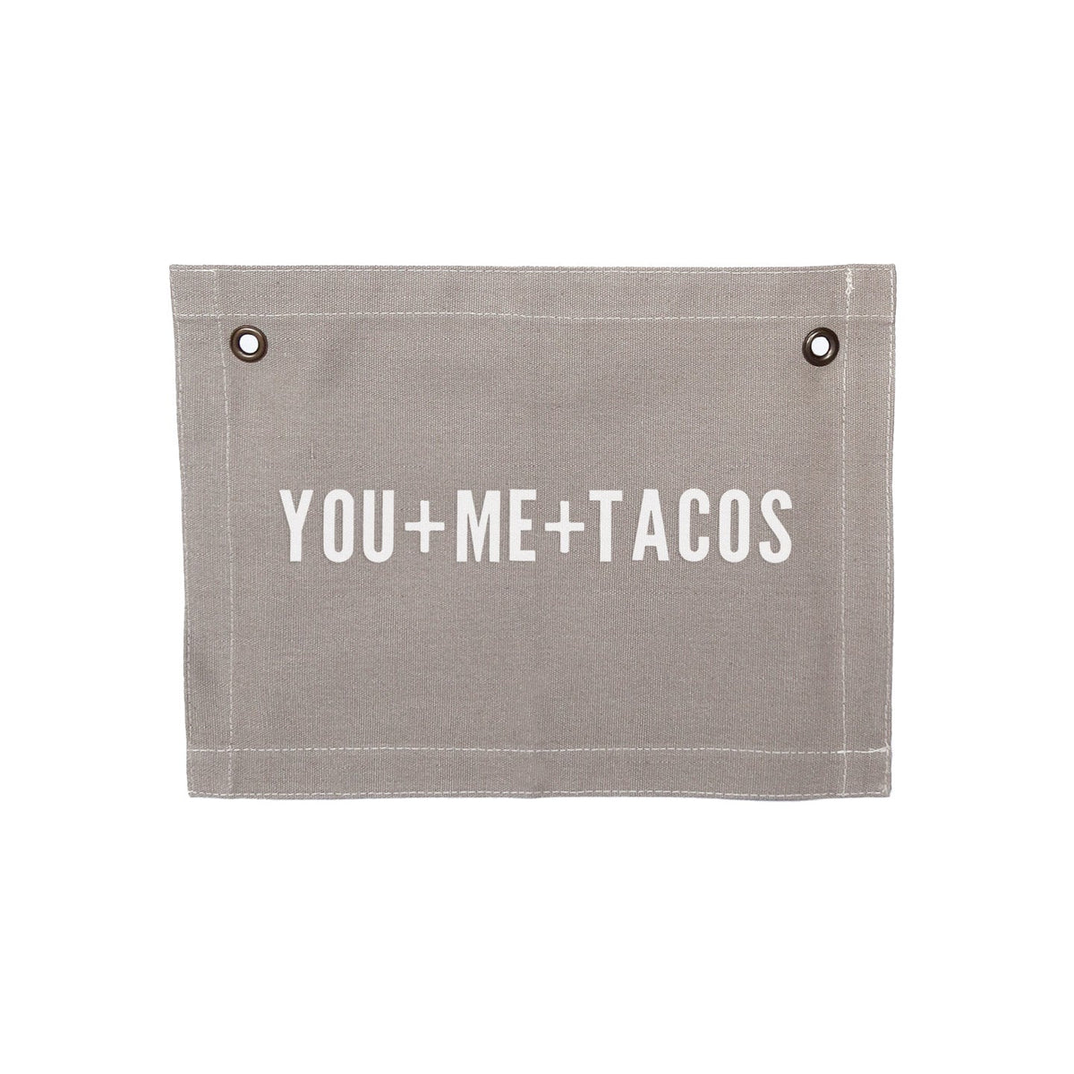 Frankie Jean You+Me+Tacos Small Canvas Flag