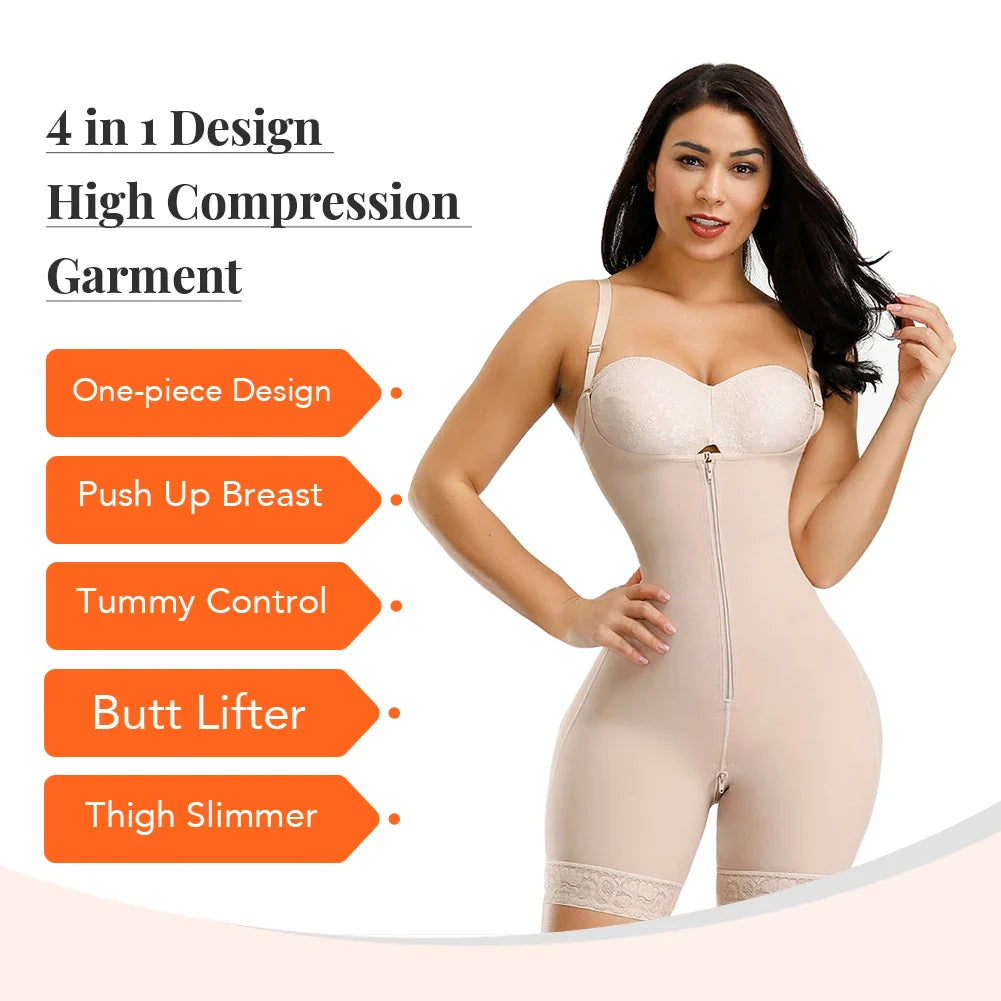 Straps Full Body Shaper Tummy Slimming Postpartum Stage 3 Girdle Push Up Butt Lifter Shapewear