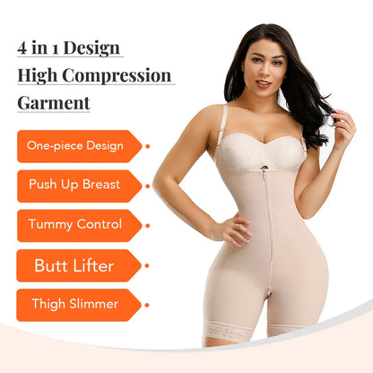 Straps Full Body Shaper Tummy Slimming Postpartum Stage 3 Girdle Push Up Butt Lifter Shapewear