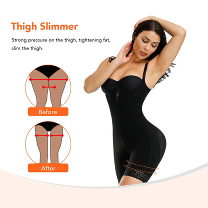 Straps Full Body Shaper Tummy Slimming Postpartum Stage 3 Girdle Push Up Butt Lifter Shapewear