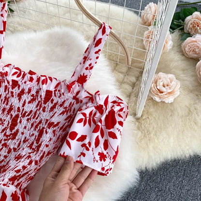 Summer 2026 Midi Dress Women Casual Off Shoulder Short Sleeve Vacation Beach Robe Female Clothing