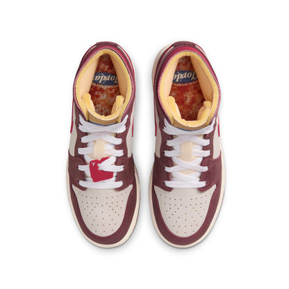 Air Jordan Grade School Retro 1 Mid Se 'Bread, Butter & Sole' Sneakers