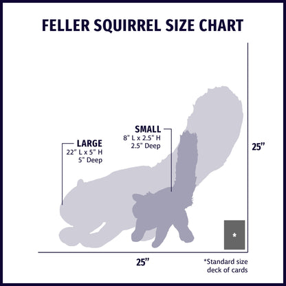 Feller Squirrel Plush Dog Toy