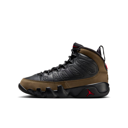 Air Jordan Grade School Retro 9 'Olive' Sneakers