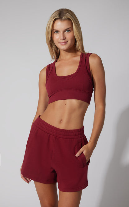 90 Degree by Reflex Loop Terry Up Shore Fold Over Short