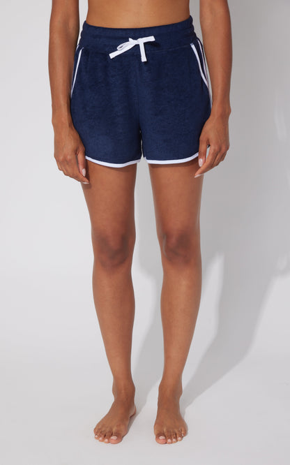 90 Degree by Reflex Towel Terry Dolphin Hem Short
